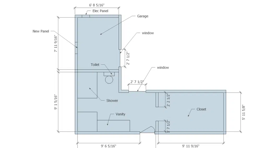 Gardenview Master Suite Remodel 1 Master Suite Remodel Before floorplan
