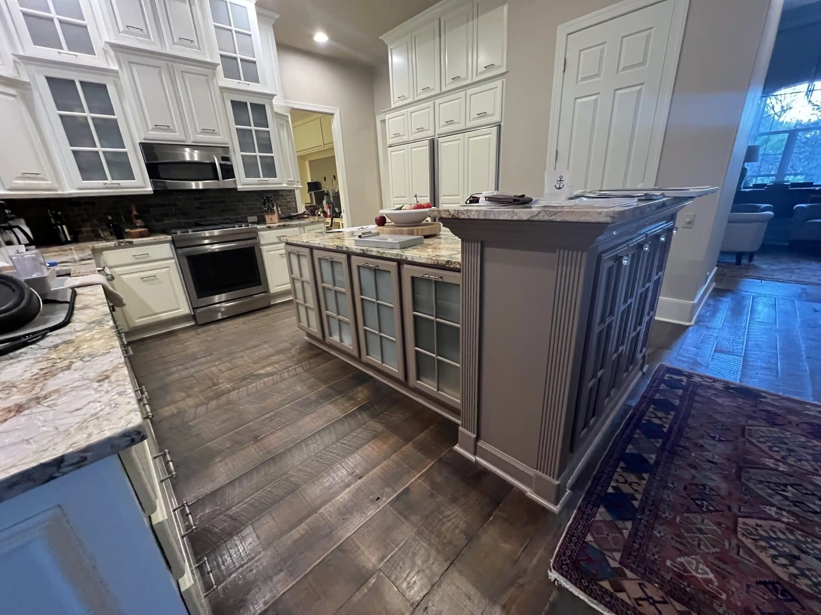 Island Kitchen island before
