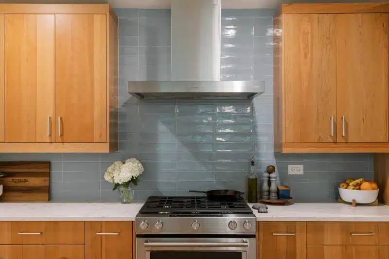 Kitchen with Cherry Cabinets
