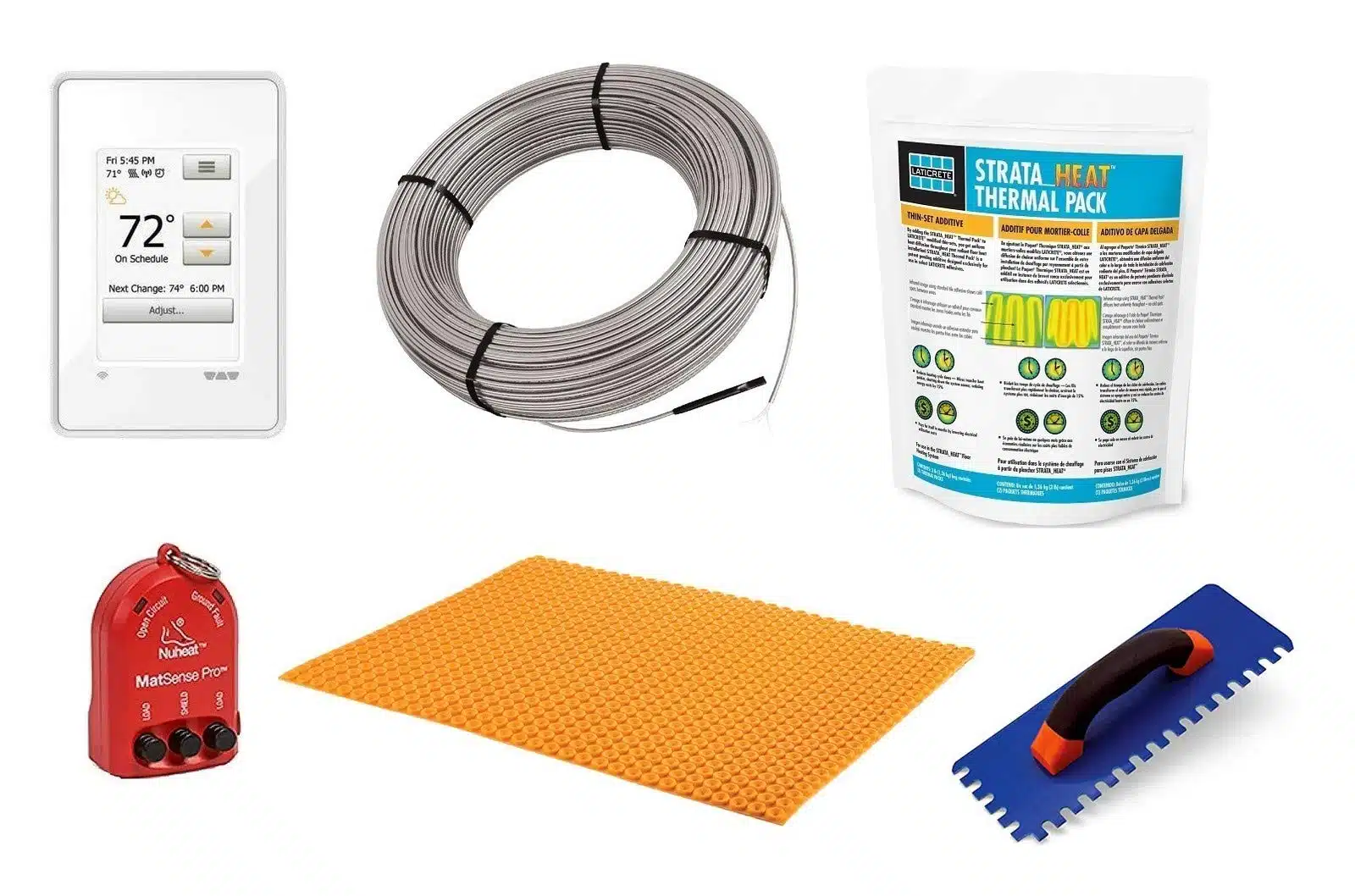 components of heated floors Components of heated floor system