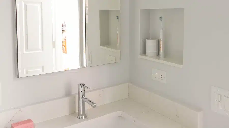 Small Guest Bath With Barrier Free Shower