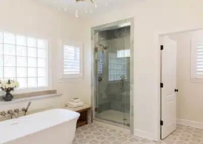 Luxury Bath With Large Tub and Vanity