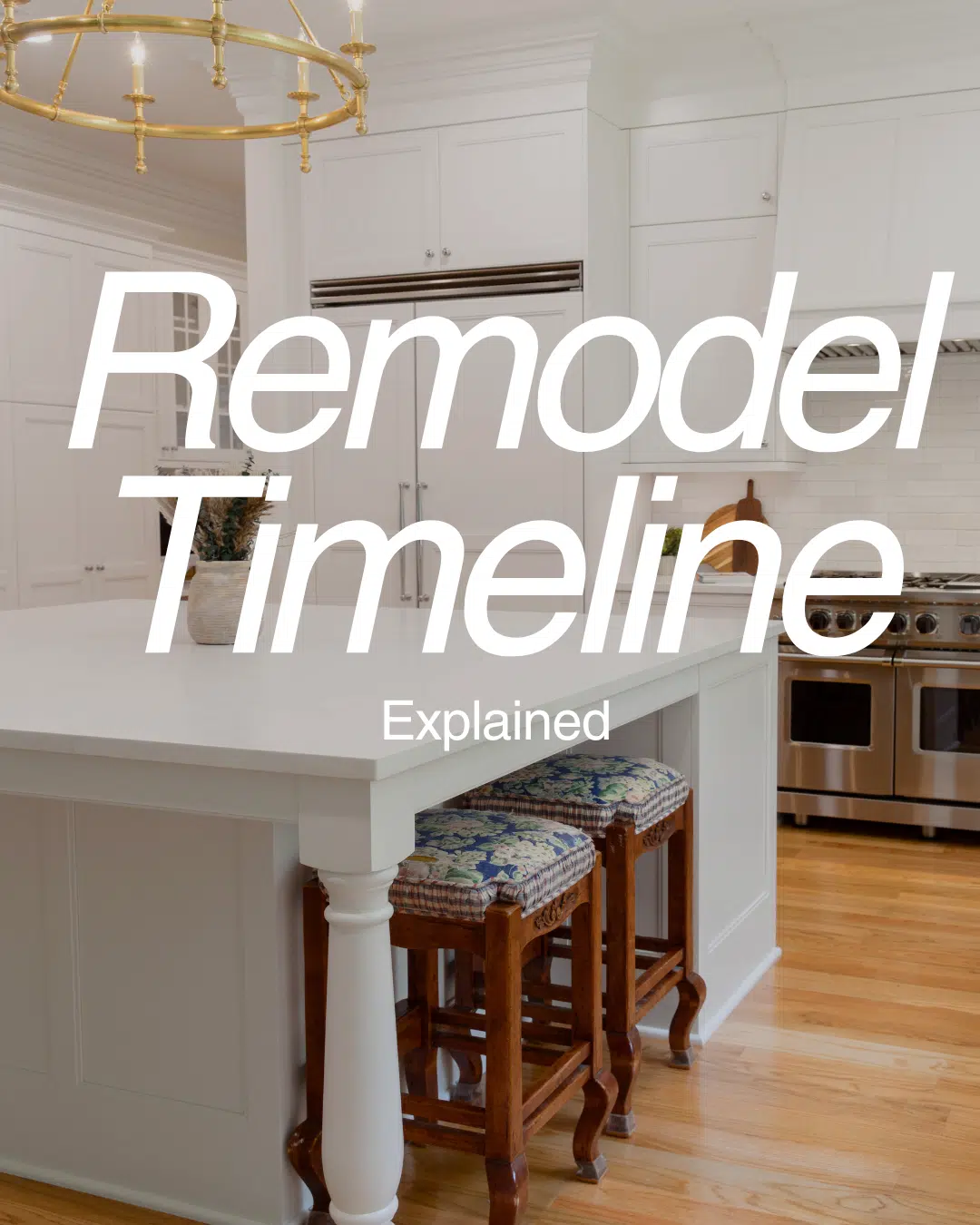 Kitchen with large island