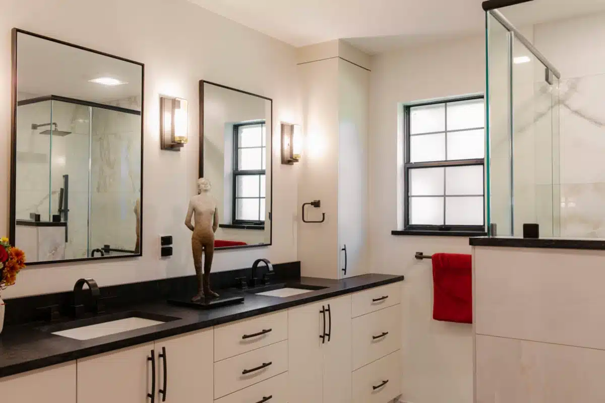 Master bath with accessible features